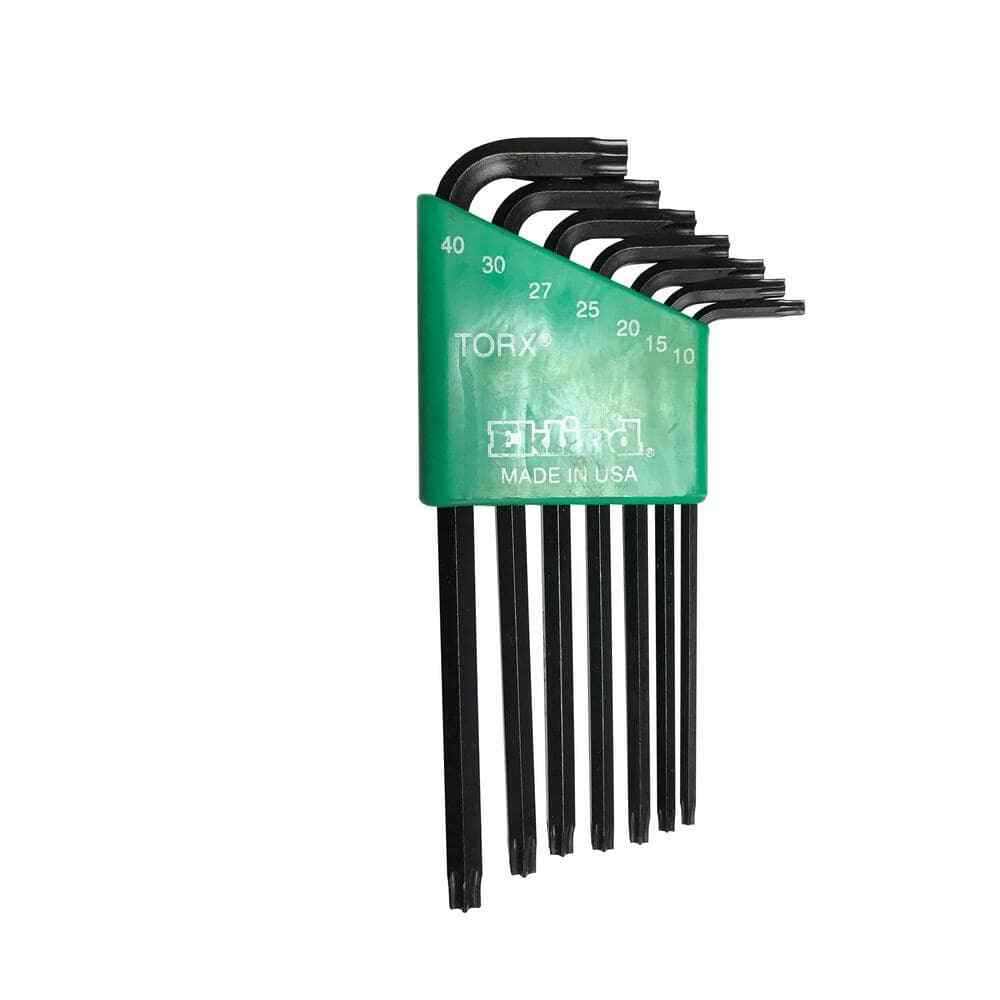 7-Piece Long Series Torx L-Key Set with Holder T10 to T40