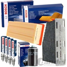 BOSCH FILTERSET+ZÜNDKERZEN passend für AUDI A3 8P Q3 8U TT VW GOLF 6 PASSAT B6