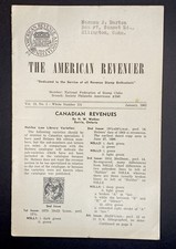 The American Revenuer Volume 15 No 1 Whole No 131 January 1961 Stamp Ephemera