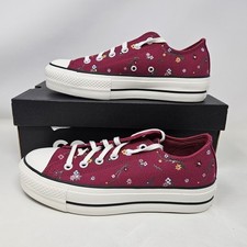 Converse CTAS Lift Ox 'Berry White' Platform Low Top / A15535C / Women's Size 7