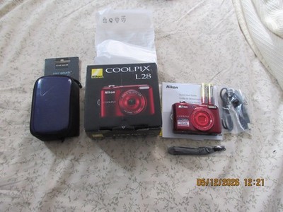 Nikon COOLPIX L28 20.1MP Digital Camera - Red for sale online | eBay