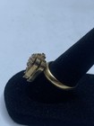 13k Gold Double Heart Spin Cz Size 6 1/2 Ring 5.4g — photo 4