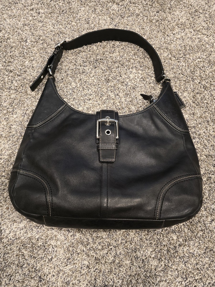 バッグ Coach Hamilton Soho Hobo Shoulder Bag Coach Hamilton Shoulder Bag SoHo Hobo Crescent Black Leather