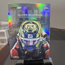 2025 Topps Chrome F1 Oliver Bearman Helmet Collection Refractor #HC-8 (RC)