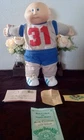 Vintage 1980's Cabbage Patch Doll w/Vintage Personalized Card