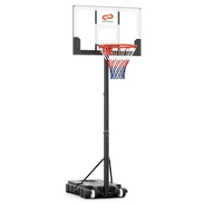 Kids Basketball Hoop Outdoor 3.3-7 FT w/Shatterproof PC Backboard Fillable Base