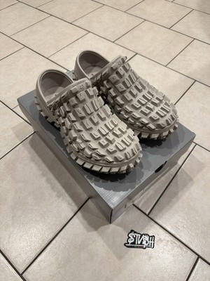 Balenciaga Defender Clog Beige Rubber Men's Size 43 Slip-On Casual