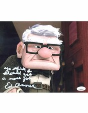 Ed Asner signed 8x10 Photo Carl Fredricksen Disney's Up