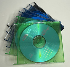 Lot of 6 Maxell Slim Jewel Color CD-R Blank Disc Recordable 80 Min Music 700 MB