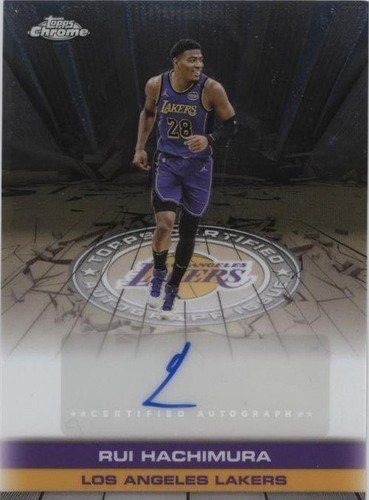 2025–26 Topps Chrome Rui Hachimura Autograph #TAU-RHA GREEN 
