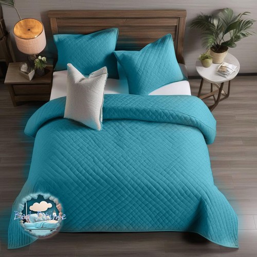 Bed-Dtime - Vintage Pre-Wash Quilts King Size 3-teiliges Set - Oversized - Bild 2 von 3