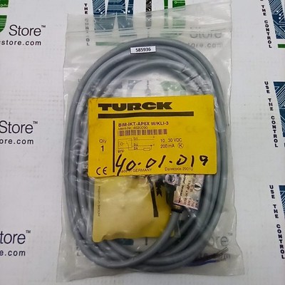 BIM-IKT-AP6X W/KLI-3 4620090 TURCK MAGNETIC FIELD SENSOR SL NO 585936