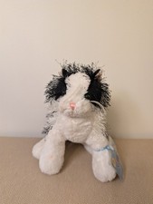 GANZ Webkinz Black  White Cat Plush HM016 Sealed Code