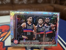 2025-26 TOPPS BASKETBALL PISTONS SHOOT LIGHTS OUT  GLITTER SPARKLE  NO. 279