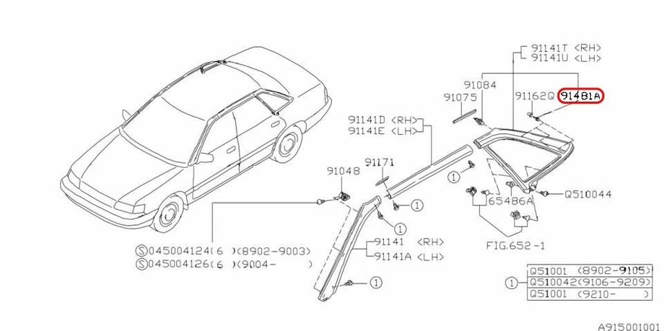 Subaru OEM Cowl Grille Cover Clip 91167AA120 for Forester Impreza Legacy - Image 3 of 4