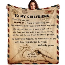 Gifts for Girlfriend to My Girlfriend Blanket Romantic Gifts for Her I Love Y...