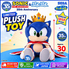 SEGA Happy Kuji Prize Sonic 35th Anniversary Sonic Plush Toy Japa
