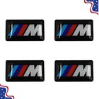 BMW M SPORT WHEEL M BADGE STICKER EMBLEM DECAL 4 PCS
