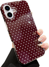 for Iphone 17 Case Polka Dot Phone Cases Aesthetic Design Trendy Women Girly Ret