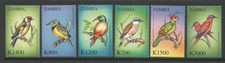 ZAMBIA 2000 BIRDS SET. MINT LIGHT HINGED