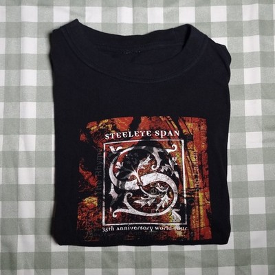 Vintage Steeleye Span 35th Anniversary Tour T-Shirt 2004 Australia Band Tee