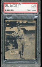 1934 BATTER-UP Dolph Camilli #150 - POP 3 (PSA 3) Phillies/Dodgers Star