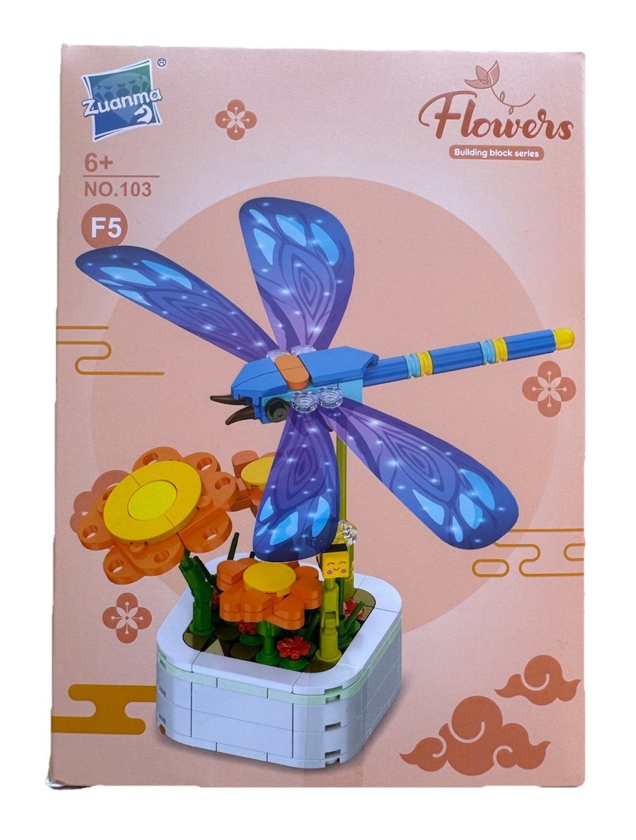 Zuanma Flowers Building Blocks Insect Series (Dragonfly) New | eBay