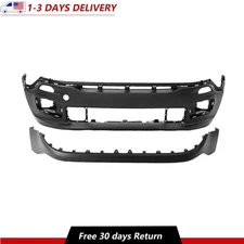 For 2015-2018 Jeep Renegade Front Upper and Lower Bumper Cover Set Fascia