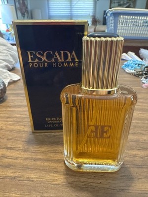 Vintage ESCADA Pour Homme 2.5 FL. OZ /75 ml Eau de Toilette Spray Rare New W Box
