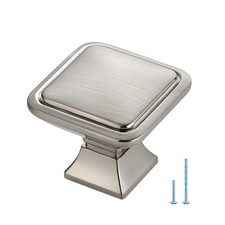 30 Pack Brushed Nickel Cabinet Knobs Single Hole Solid Cabinet Door Handles