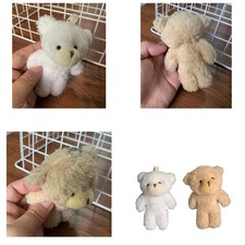 Mini Plush Bear Keyring Bag Pendant Girls Backpack Decoration Carkey Ornament