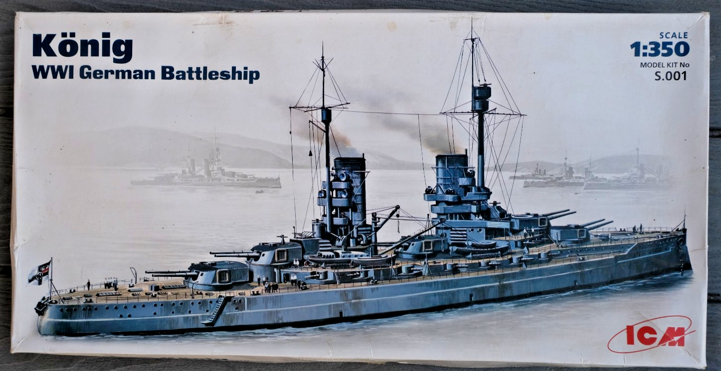 ICM S001 König WWI German Battleship 1:350 Scale Kit / £45 White Ensign goodies!