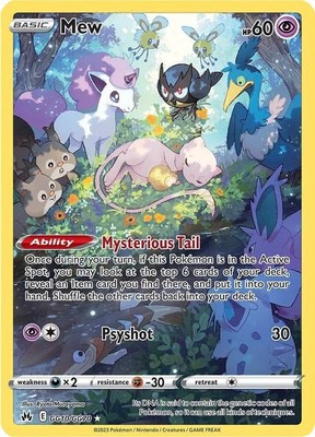 mew Mew (GG10/GG70) [Sword & Shield: Crown Zenith] Near Mint Holofoil