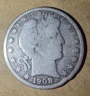 1908 O Barber Half Dollar Y119