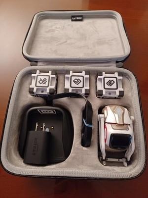 Anki Cozmo Robot Toy W/3 Cubes Carry Case Dock Charger Charging Block Untested