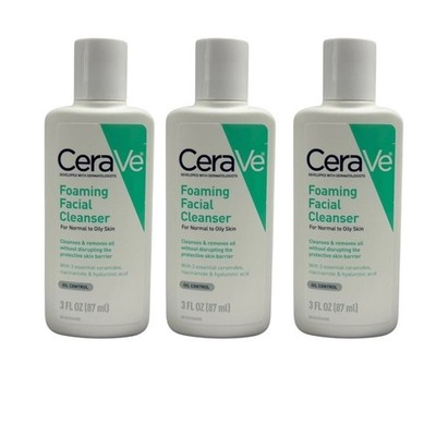 CeraVe Oil Control Foaming Face Cleanser 3 fl oz Oil Control Lot of 3 Clearance