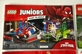Lego Juniors Manuals ~10757 & 10757 Jurassic,  10754 Spider Man, & 10722 Ninjago