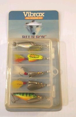 Vibrax Pro Spinner Kit Blue Fox 5 Custom Selected Vibrax Spinners New In Pack.  