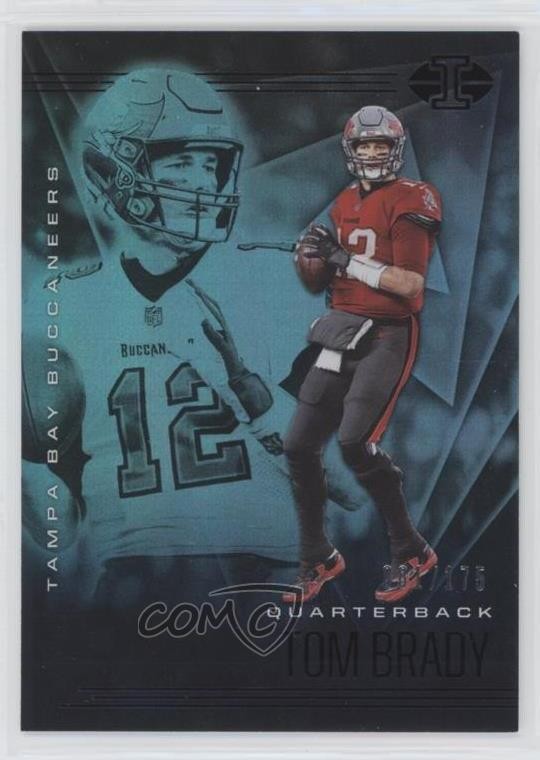 2020 Panini Illusions Trophy Collection Teal 81/175 Tom Brady #1 ni4