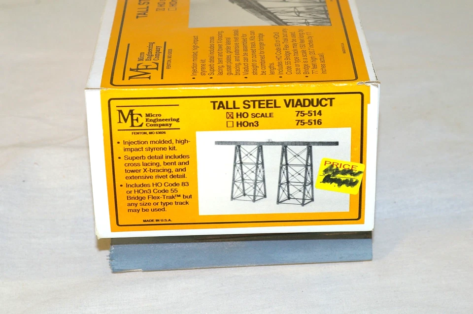 HO Scale - Train -Micro Engineering Company, “Tall Steel Viaduct” Model Kit - Image 3 of 3