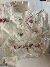 Vintage Hankies Lot-of-17 handkerchiefs Ladies Embroidered Lace