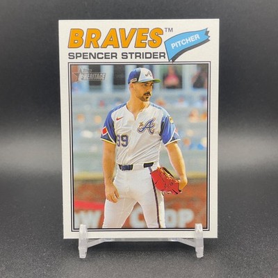 Spencer Strider 2026 Topps Heritage Baseball #41 Atlanta Braves