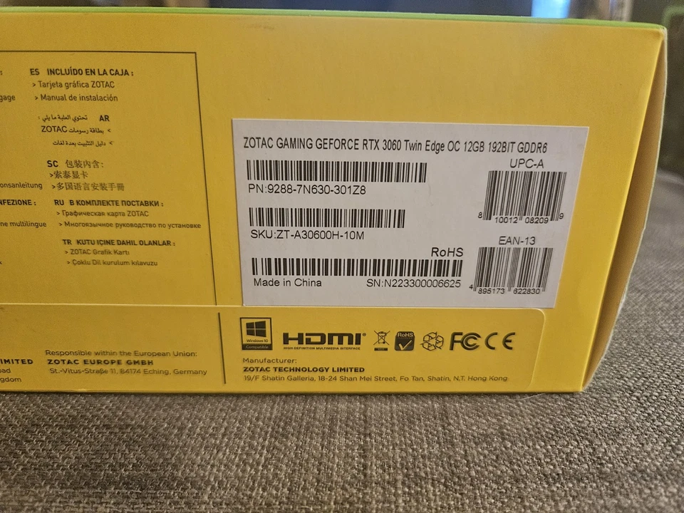 ZOTAC GAMING GEFORCE RTX 3060 TWIN EDGE OC LHR 12GB 192BIT GDDR6 GRAPHIC 50974 - Image 2 of 4