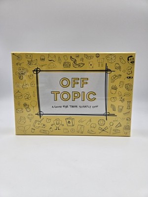 NEW Off Topic Adult Party Board Word Game For Those Slightly Off - SEALED BOX 