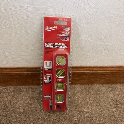 Milwaukee 48-22-5110 6.5'' Impact Resistant Pipe Lock Billet Torpedo Level