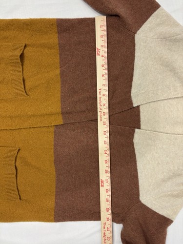 Madewell Damen S Long offene Strickjacke Pullover gestreift Colorblock Wolle Alpaka - Bild 5 von 8