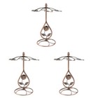 3 stücke Home Dekorative Sonnenblume Weingläser Stemware Eisen Hängende Rack