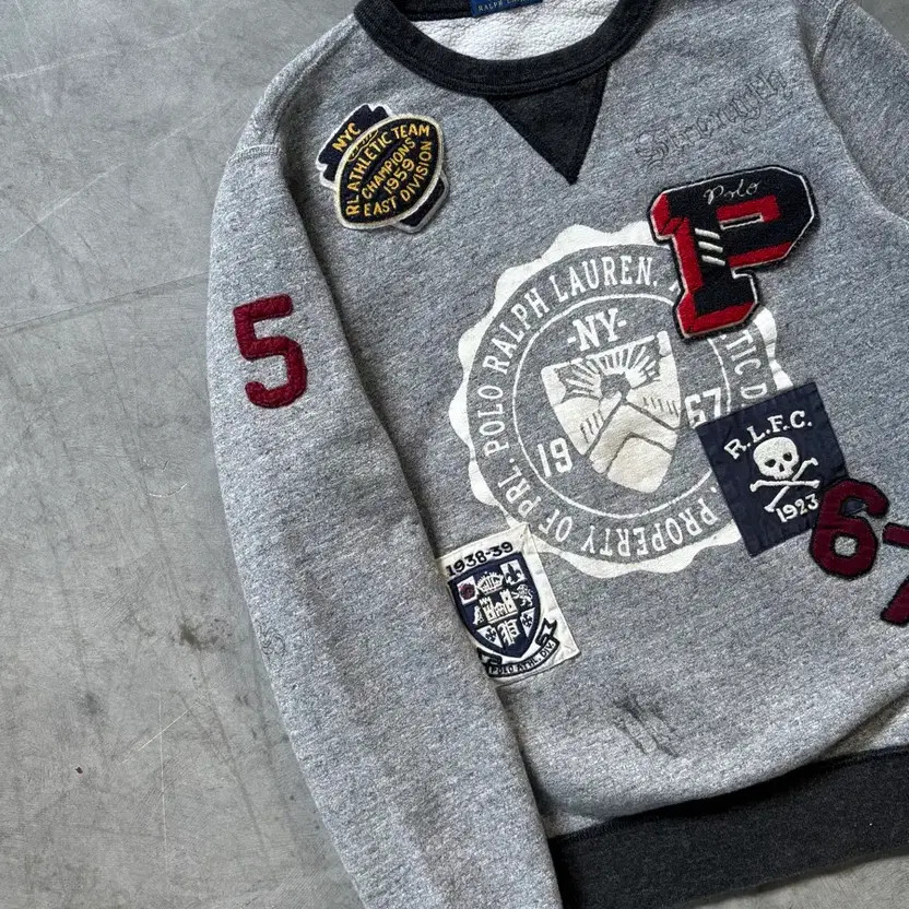 Polo Ralph Lauren Embroidered Patch Sweatshirt, M thumbnail 8