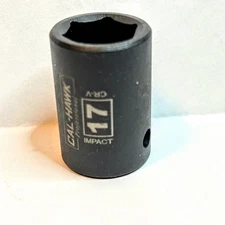 Cal- Hawk Professional Impact  Socket  17 mm x 1/2" Dr  6Pt  Free USA Shipping
