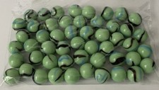 Lot Of 50 Butterfly Colored Glass Marbles